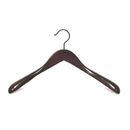 PROMAN Proman TRV8836 Taurus Wide Shoulder Coat Hanger Mahogany - 12 hangers TRV8836